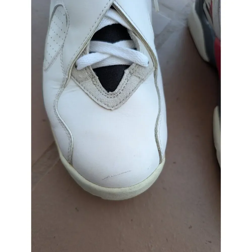 RARE🔥 Nike Air Jordan 8 Retro Bugs Bunny White Black Red Sz 9.5 2013 305381-103